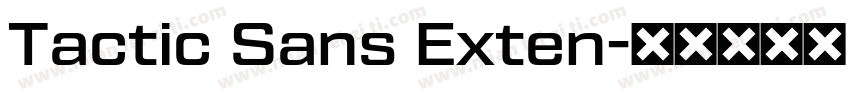 Tactic Sans Exten字体转换